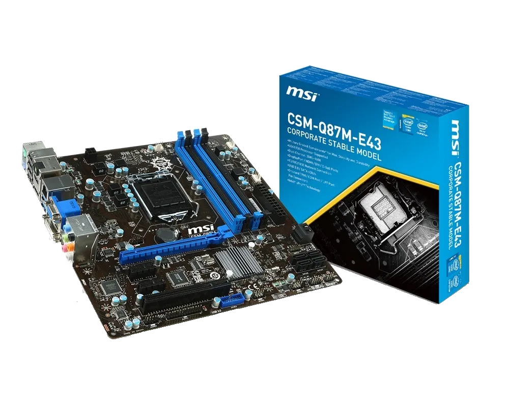 Ремонт материнских плат  MSI CSM-Q87M-E43 в Нижнем Новгороде