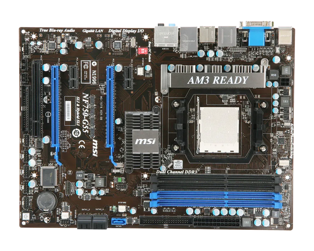 Ремонт материнских плат  MSI NF750-G55 в Нижнем Новгороде